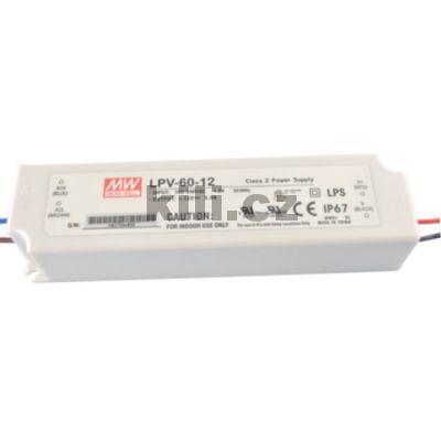 Nap�jen� LED stavebn� Mean Well 12V 35W 3A IP67, LPV-35-12, 3205034120