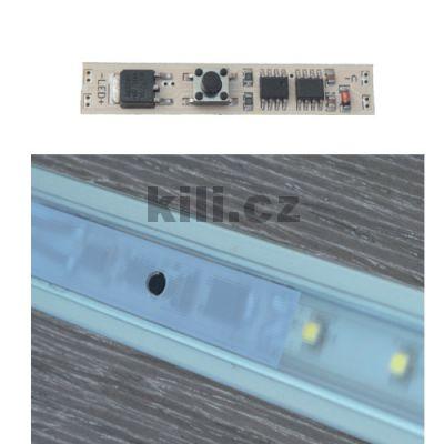 V�ce informac� o v�robku Sp�na� a stm�va� do LED li�ty tla��tkov� typ B, 12-24V 12A, 3204002602