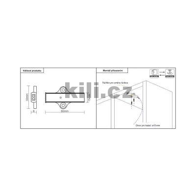 Sp�na� IR dve�n� na m�vnut� typ A2 (k p�isazen�), �ern� 3201085601