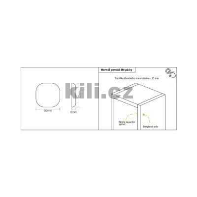 Kapacitn� sp�na� typ E pod desku se stm�va�em, 3204034603