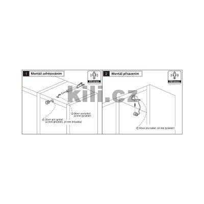 Sp�na� pohybov� PIR typ F (k p�isazen�/zafr�zov�n�), �ern�, 3204076601