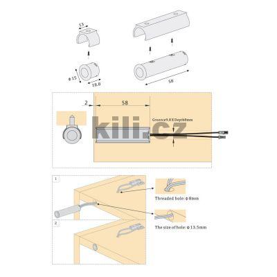 Sp�na� IR dve�n� k zavrt�n� typ I, 12V 5A 2 senzory, 3204056601