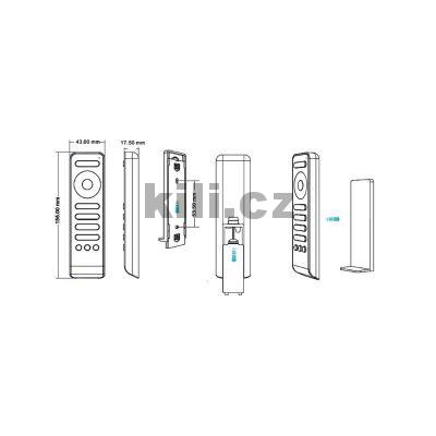 D�lkov� ovlada� �ty�z�nov� RS1, �ern�, 3204000540