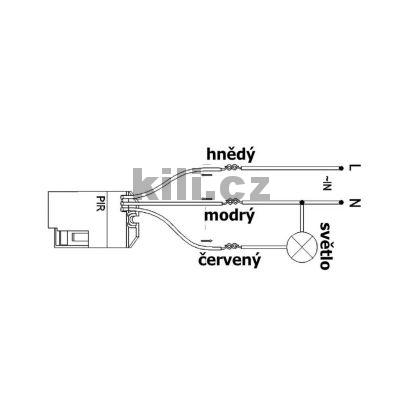 Sp�na� PIR k zavrt�n� typ E, 230V, 3204075601
