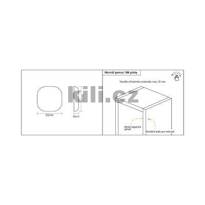 Sp�na� kapacitn�, typ F pod desku na m�vnut�, 3204035603