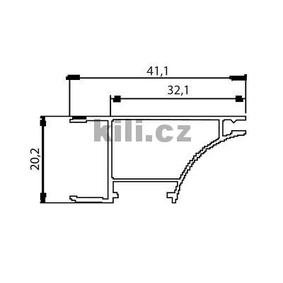 Li�ta pro LED LL-08 ALTER hlin�k, nar�ec� pro bez�chytkov� dno