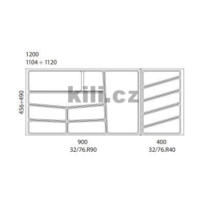 P��born�k 1200 / 456 mm 1120 mm b�l� - V�prodej jen do vyprod�n� z�sob!