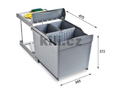 Odpadkov� ko� ALBIO 30   1x16 + 2x7,5l 2x7,5 L