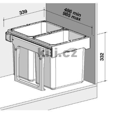 Odpadkov� ko� Ekko Easy40 2x16l