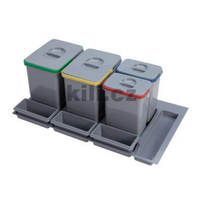 V�ce informac� o v�robku Odpadkov� ko� Practiko 900 2x15l+2x7l+3x miska