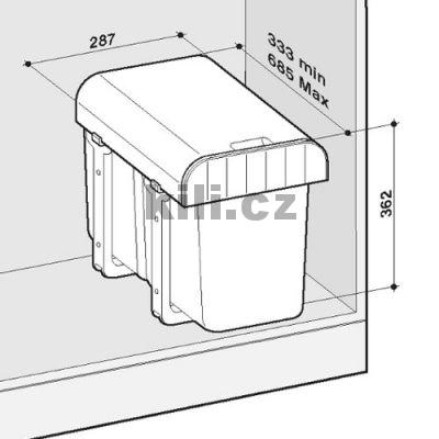 Odpadkov� ko� Aladin 40 1x16l