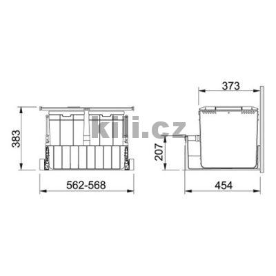 Odpadkov� ko� 300-60 Trio
