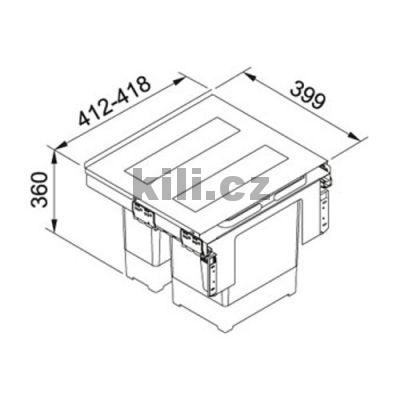 Odpadkov� ko� Garbo 45-2 - �eln� v�suv