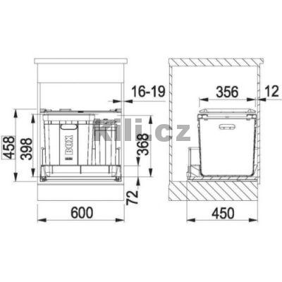 Odpadkov� ko� Sorter 350-60 Composta