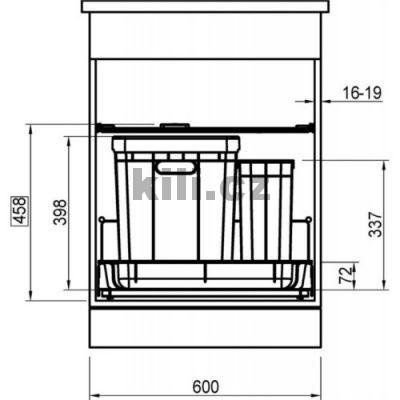 Odpadkov� ko� Sorter 350-60 Varia