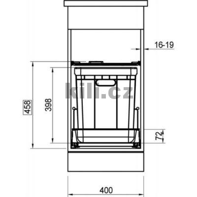 Odpadkov� ko� Sorter 350-40