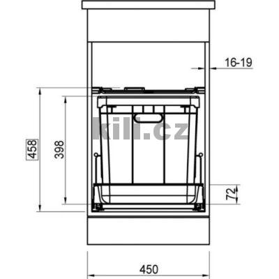Odpadkov� ko� Sorter 350-45