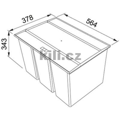 Odpadkov� ko� EASYSORT  600-3-0