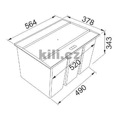 Odpadkov� ko� EASYSORT  600-3-0