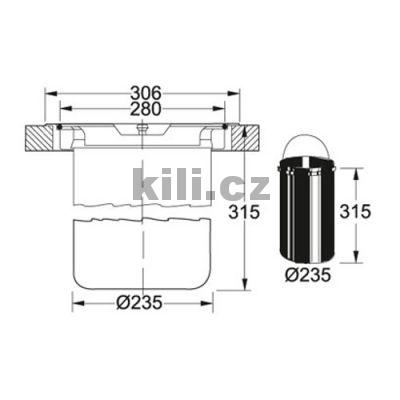Odpadkov� ko� KEA-E 12 315x235 ( SL 175470 )