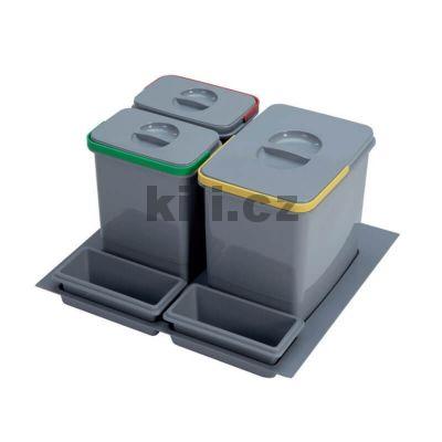 V�ce informac� o v�robku Odpadkov� ko� Practiko 600 1x12l+2x5l+2x miska