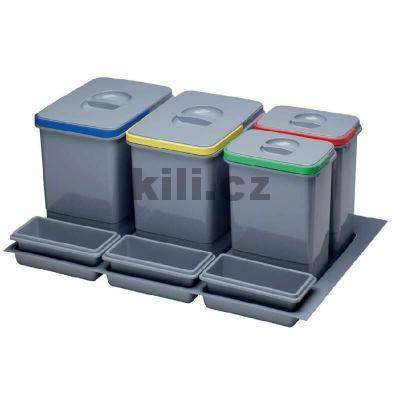 V�ce informac� o v�robku Odpadkov� ko� Practiko 800 2x12l + 2x5l