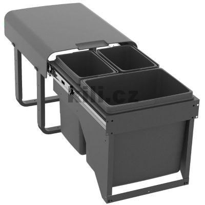 Odpadkov� ko� EKKO FRONT 40 - 2x7l, 1x15l, vestavn�