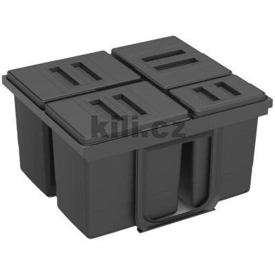 V�ce informac� o v�robku Odpadkov� ko� JAZZ 600 - 3x15l, 1x7l, do z�suvky