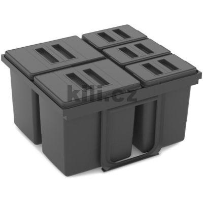 V�ce informac� o v�robku Odpadkov� ko� JAZZ 600 - 2x15l, 3x7l, do z�suvky