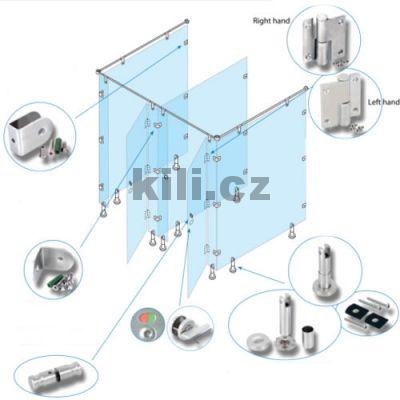 Kov�n� TOILET z�v�s nalo�en� lev� nerez, 90x75x2,5mm