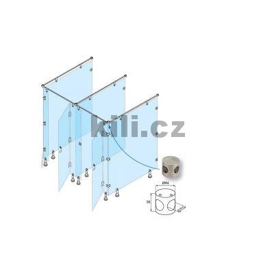 Kov�n� TOILET WC boxy spojka dvoucestn� nerez