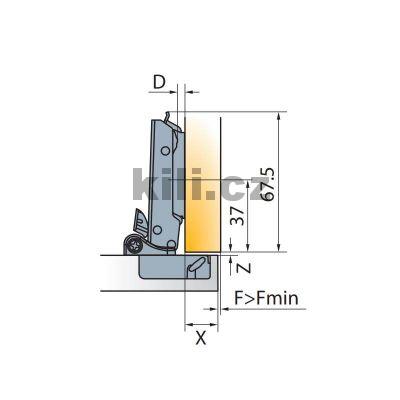 TI-Z�v�s T-type s tlumen�m nalo�en� 110� na vrut rozte� 45 mm nikl