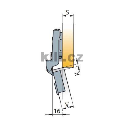 TI-Z�v�s S-type polonalo�en� 110� na vrut rozte� 45 mm - V�prodej jen do vyprod�n� z�sob!