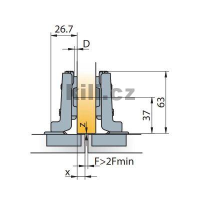 TI-Z�v�s S-type polonalo�en� 110� na vrut rozte� 45 mm - V�prodej jen do vyprod�n� z�sob!
