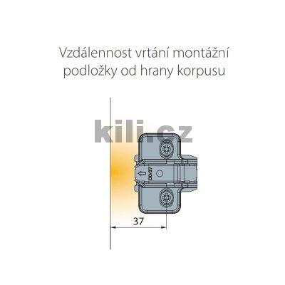 TI-Z�v�s T-type s tlumen�m polonalo�en� 110� na vrut rozte� 45 mm nikl - V�prodej jen do vyprod�n� z�sob!