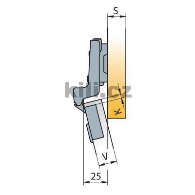 TI-Z�v�s S-type vlo�en� 110� na vrut rozte� 45 mm