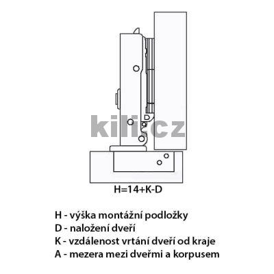 Z�v�s KILI CHILLI - CLIP nalo�en� s tlumen�m 105� na vrut + 3D podlo�ka