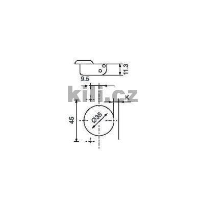 Z�v�s KILI CHILLI - CLIP nalo�en� s tlumen�m 105� na vrut + 3D podlo�ka