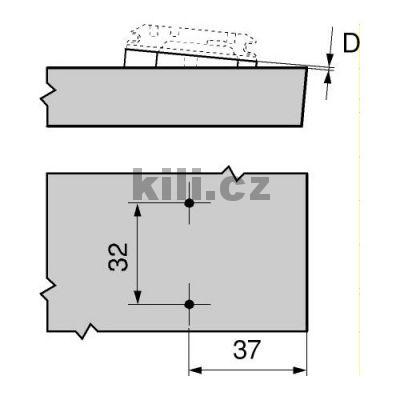 �hlov� kl�n pod mont�n� podlo�ku 6 mm