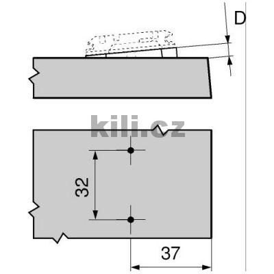 �hlov� kl�n pod mont�n� podlo�ku 6 mm