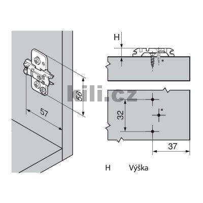 Mont�n� podlo�ka 3D k��ov� clip 0 mm na vrut