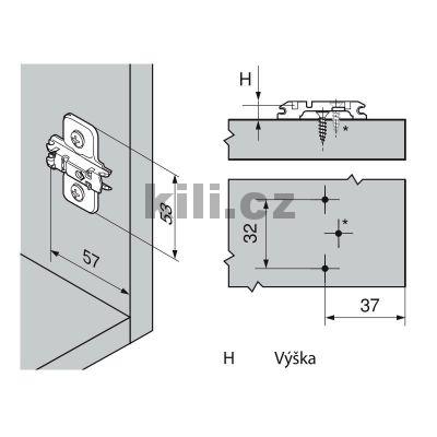 Mont�n� podlo�ka k��ov� clip 0 mm na vrut