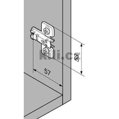 Mont�n� podlo�ka k��ov� clip 0 mm euro�rouby
