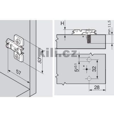 Mont�n� podlo�ka k��ov� clip 3 mm euro�rouby