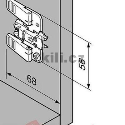 Mont�n� podlo�ka 3D k��ov� clip 0 mm inserta