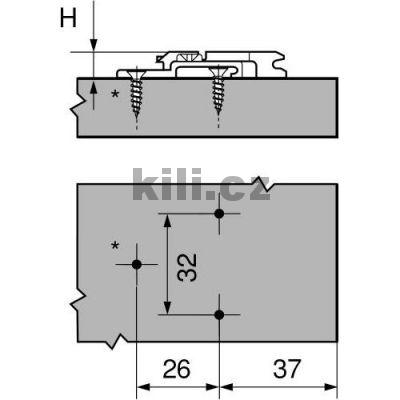 Mont�n� podlo�ka k��ov� clip 18 mm na vrut