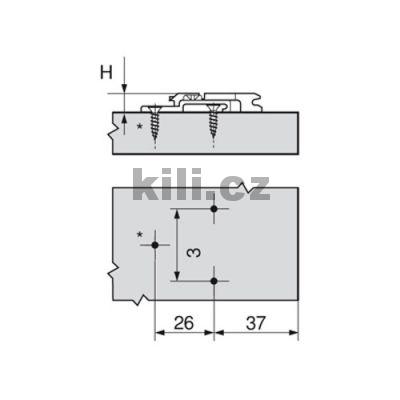 Mont�n� podlo�ka k��ov� clip 9 mm na vrut