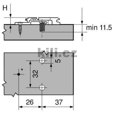 Mont�n� podlo�ka k��ov� clip 18 mm euro�rouby