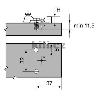 Mont�n� podlo�ka Modul k��ov� 0 mm expando