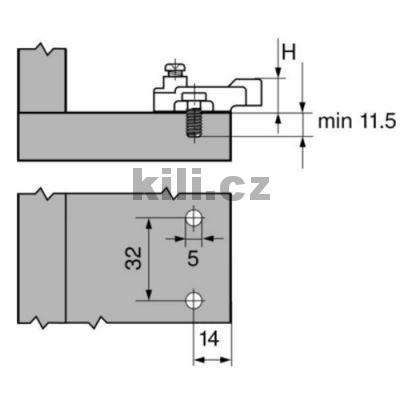 Mont�n� podlo�ka Modul k��ov� 3 mm na vrut